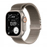 Apple Watch Ultra 3 49mm Natural Titanium Case with Natural Titanium Milanese Loop (M)