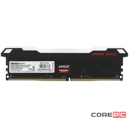 Оперативная память 16 Gb 3200 MHz AMD RGB (R9S416G3206U2S-RGB)