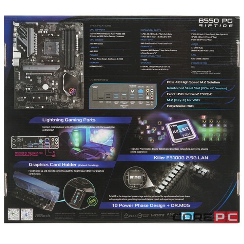 Материнская плата ASRock B550 PG RIPTIDE