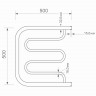 Водяной полотенцесушитель MIXLINE Серия СИМПЛ ПM1 ML-556320, нержавеющая сталь, пм-образная форма