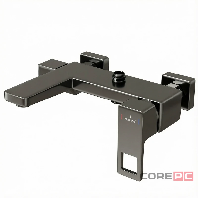 Душевая система MIXLINE 35к МЛ2409Г(ML2409GR) излив лейка 3 позиции +лейка тропический душ графит