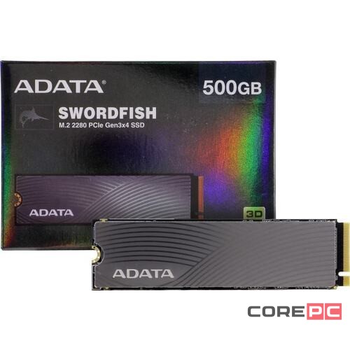 Твердотельный накопитель ADATA 500 Gb SWORDFISH ASWORDFISH-500G-C