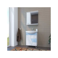 Зеркальный шкаф Росток 65 левый без подсветки (ПВХ)