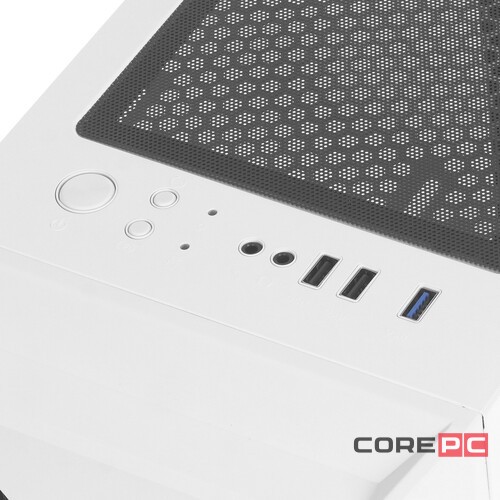 Компьютерный корпус 1STPLAYER FIREROSE F3-A ATX TG LED White (F3-A-WH-4F1)