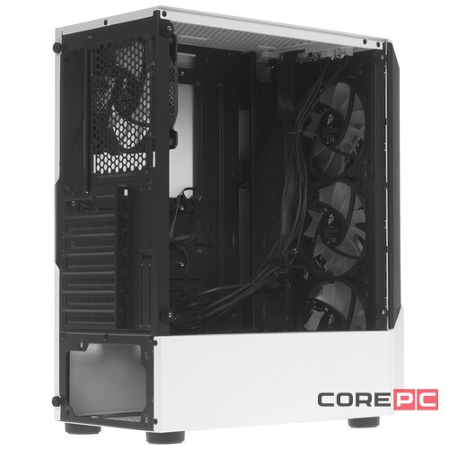 Компьютерный корпус 1STPLAYER FIREROSE F3-A ATX TG LED White (F3-A-WH-4F1)