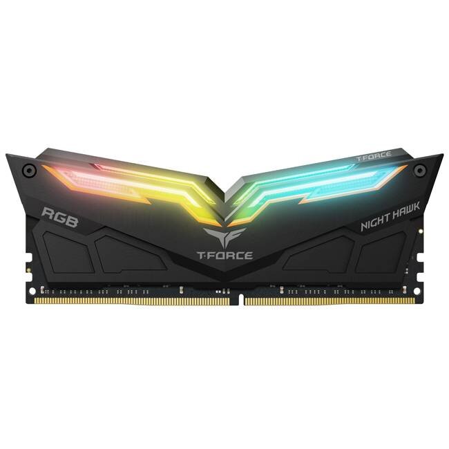 Оперативная память 64 Gb 3200 MHz Team Group T-FORCE NIGHT HAWK RGB Black (TF14D464G3200HC16CDC01)