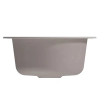 Мойкa МЛ-ГМ13 (ML-GM13) КОМФОРТ круглая, белая (331), 495мм (глуб. чаши 200)