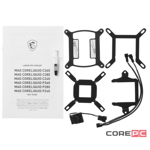 Система жидкостного охлаждения для процессора MSI MAG CORELIQUID C280 ARGB Socket 1700