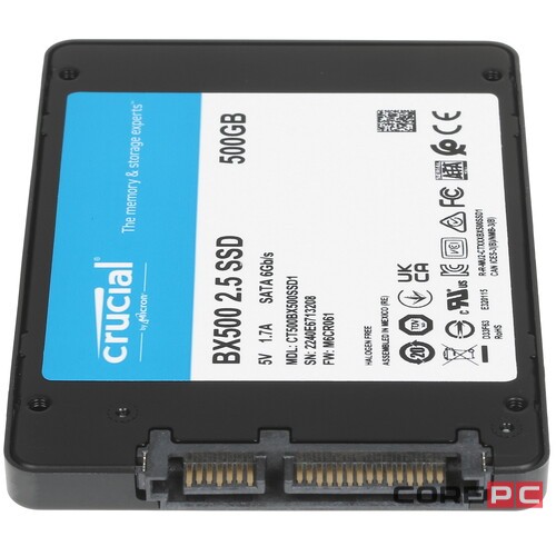 Твердотельный накопитель CRUCIAL 500 Gb BX500 (CT500BX500SSD1)