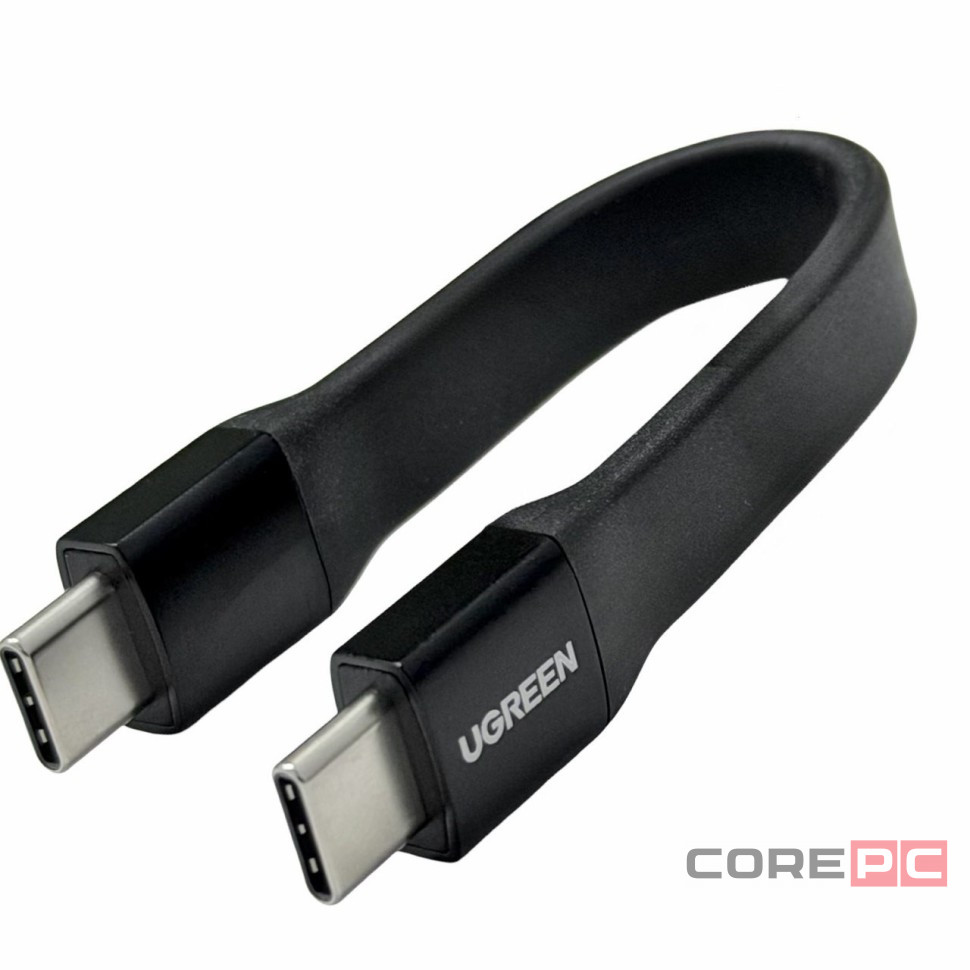 Usb Кабель-зарядка Type-C на Type-C Ugreen L315 240W 8K/60Hz 40Gbps 12cм черный