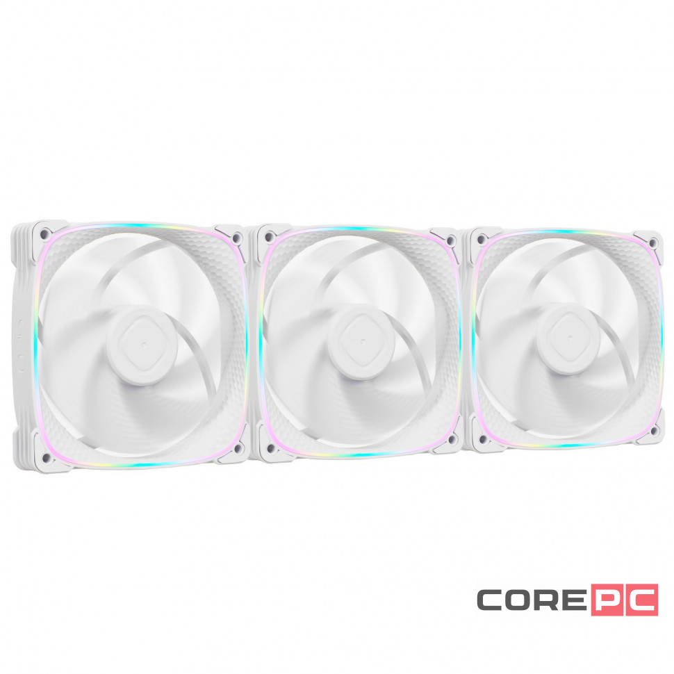 Комплект вентиляторов для корпуса Geometric Future Squama 2503W 5V ARGB White (1F2503W312001) (GF_SQM-2503W-TP)