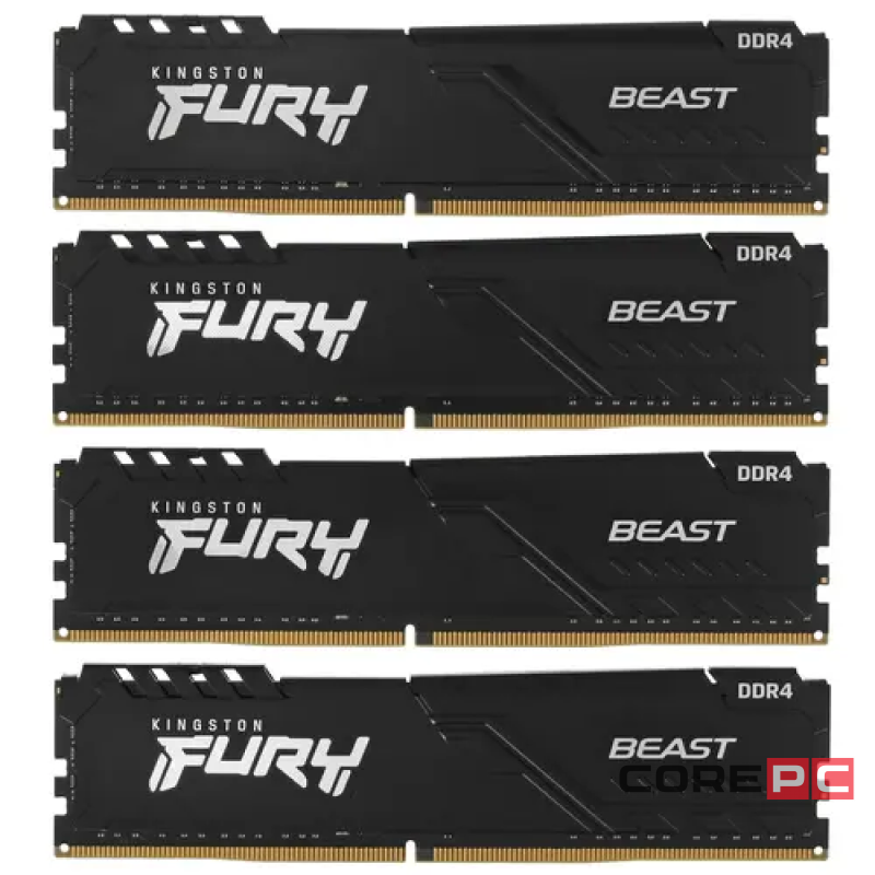 Оперативная память 32 Gb 3200 MHz Kingston FURY Beast Black (KF432C16BBK4/32)