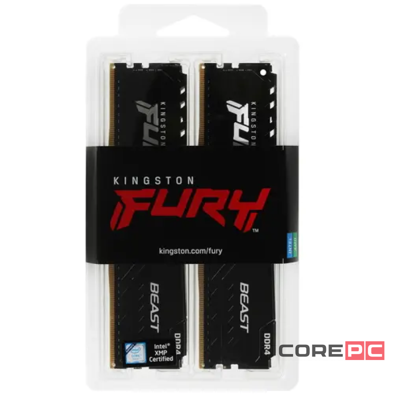 Оперативная память 32 Gb 3200 MHz Kingston FURY Beast Black (KF432C16BBK4/32)