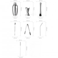 Коктейльный набор Xiaomi Circle Joy Coktail Shaker Bar Set 7 in 1 CJ-CSB01