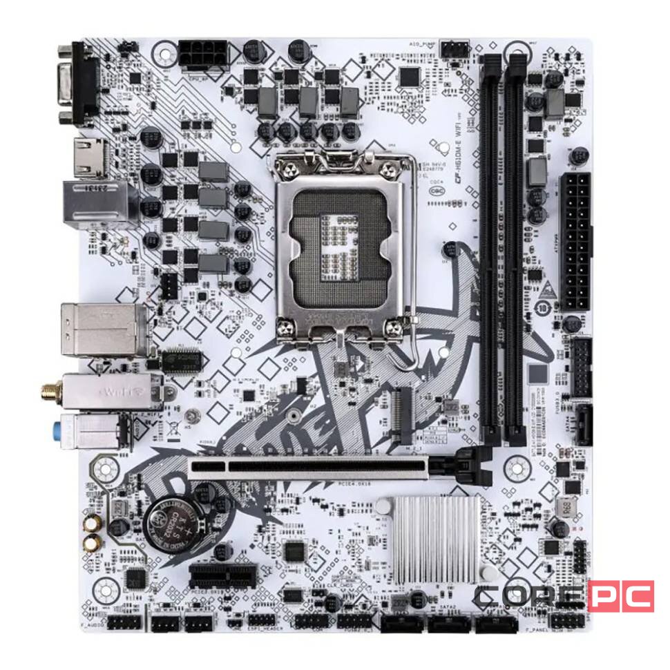 Материнская плата Colorful BATTLE-AX H610M-E WIFI V20 White