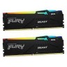 Оперативная память 64 Gb 6000 MHz Kingston FURY Beast RGB XMP (KF560C40BBAK2-64)