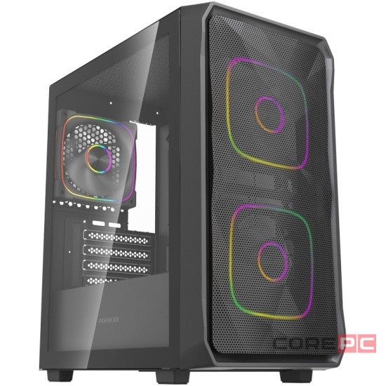 Компьютерный корпус Powercase Mistral SM06 TG ARGB Black (CMMSM06B-A3)