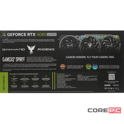 Видеокарта GAINWARD (NED408S019T2-1032X) GeForce RTX 4080 SUPER 16GB PHOENIX