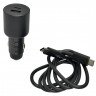 Автомобильное зар. устр. Xiaomi Car Charger 100W 1USB/1C с кабелем T-C на T-C MDY-16-ER черное