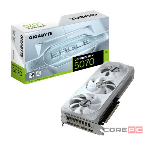 Видеокарта Gigabyte (GV-N5070EAGLEOC ICE-12GD) GeForce RTX 5070 12GB EAGLE ICE OC