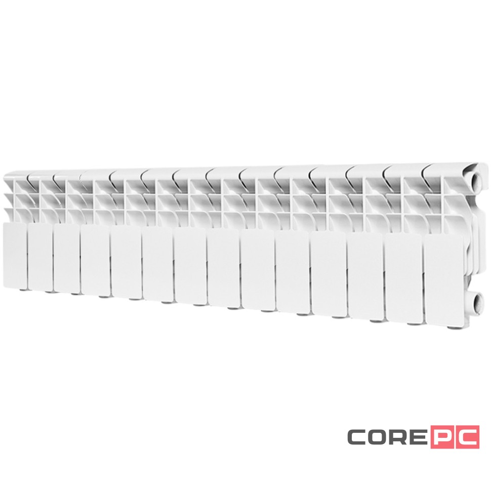 Радиатор алюминиевый ROMMER Plus 200, 14 секций RAL9016