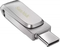 3.1 USB флеш накопитель SanDisk 128GB Ultra Dual Drive Luxe Type-c (SDDDC4-128G-G46) серебристый