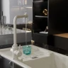 Смеситель для кухни MIXLINE МЛ-ГС13/ML-GS13 (331), рычажное управление, цвет белый