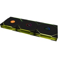 Комплект вентиляторов для корпуса Lian Li UNI FAN TL WIRELESS LCD 120 12TLLCD1W3B ARGB Black (G99.12TLLCD1W3B.R0)