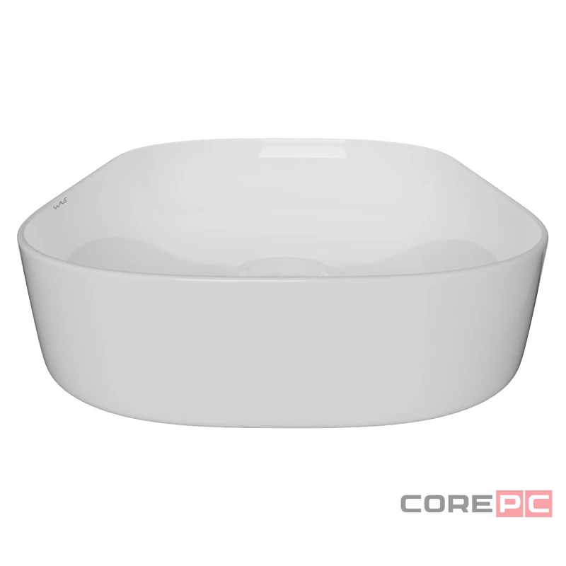 Раковина накладная на столешницу WAVE WAVE 552549, фарфор, овальная, белый