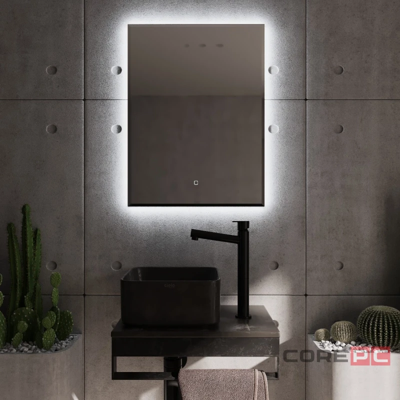 Зеркало MIXLINE Алмина 600х800 (ШВ) сенсорный выключатель, светодиодная подсветка