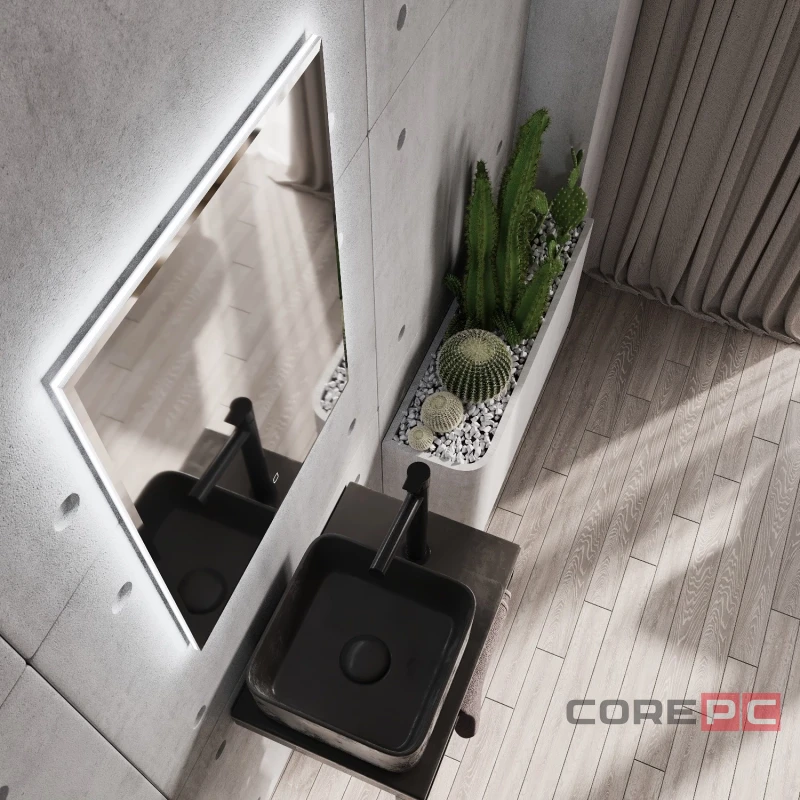 Зеркало MIXLINE Алмина 600х800 (ШВ) сенсорный выключатель, светодиодная подсветка