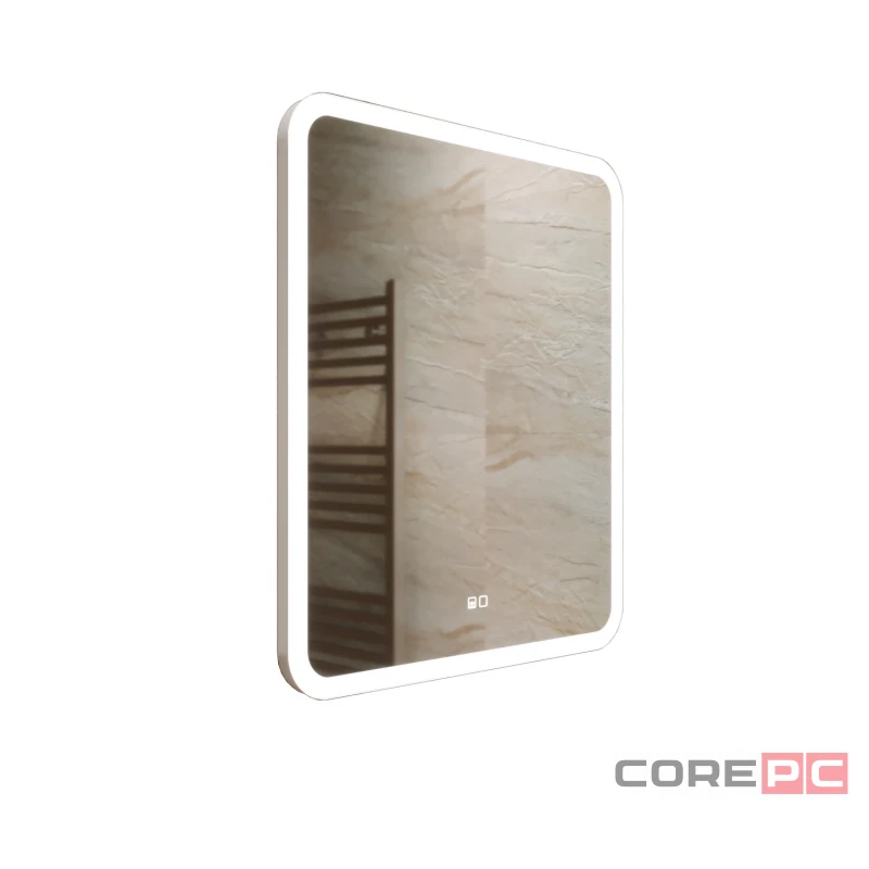 Зеркало MIXLINE Стив-2 600х700 (ШВ) сенсорный выключатель, светодиодная подсветка + подогрев