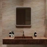 Зеркало MIXLINE Стив-2 600х700 (ШВ) сенсорный выключатель, светодиодная подсветка + подогрев