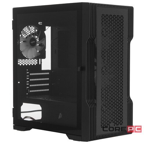 Компьютерный корпус 1STPLAYER TRILOBITE T3 Black TG LED fans (T3-BK-4F1)