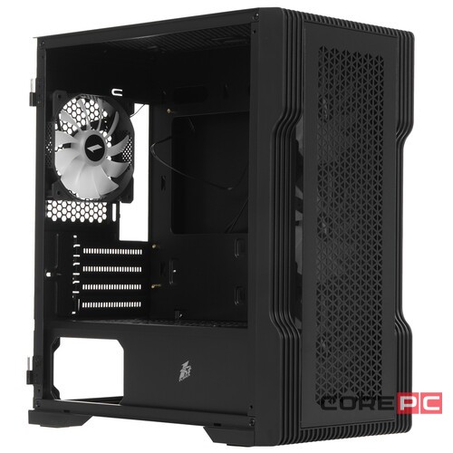 Компьютерный корпус 1STPLAYER TRILOBITE T3 Black TG LED fans (T3-BK-4F1)