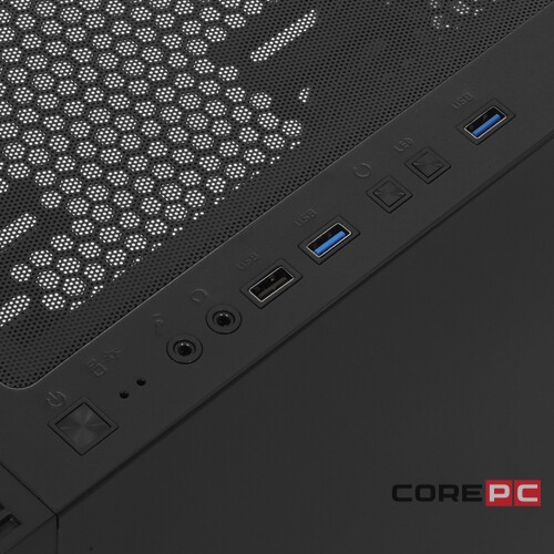 Компьютерный корпус 1STPLAYER TRILOBITE T3 Black TG LED fans (T3-BK-4F1)