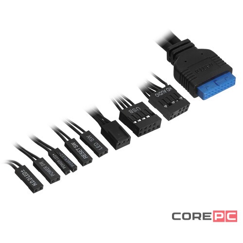 Компьютерный корпус 1STPLAYER TRILOBITE T3 Black TG LED fans (T3-BK-4F1)