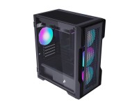 Компьютерный корпус 1STPLAYER TRILOBITE T3 Black TG LED fans (T3-BK-4F1)