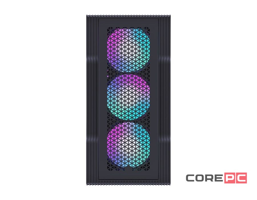 Компьютерный корпус 1STPLAYER TRILOBITE T3 Black TG LED fans (T3-BK-4F1)