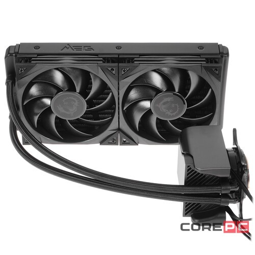 Система жидкостного охлаждения для процессора MSI MEG CORELIQUID S280 2X SILENT GALE Black 9S6-6A0431-001