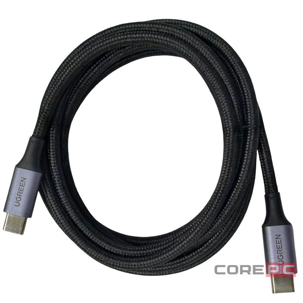 Usb Кабель-зарядка Type-C на Type-C Ugreen US316 5A 100W 3м серо-черный