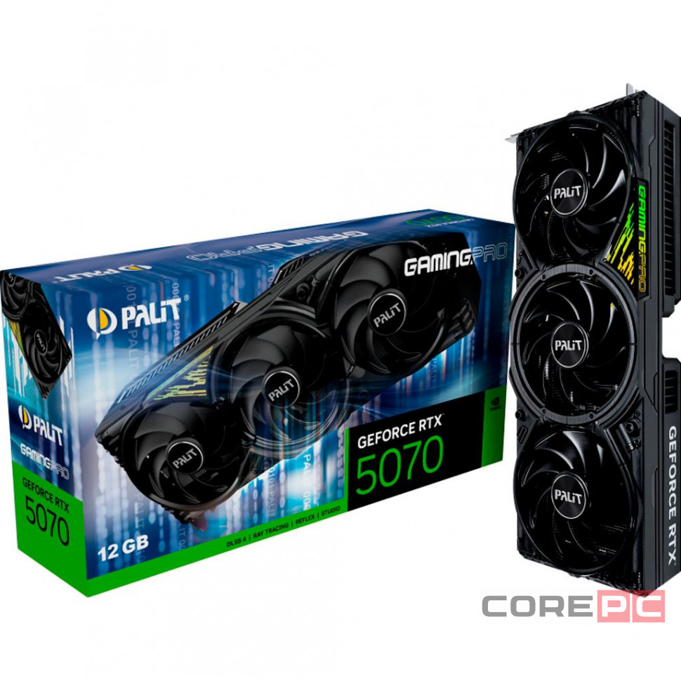 Видеокарта Palit (NE75070019K9-GB2050A) GeForce RTX 5070 12GB GAMINGPRO