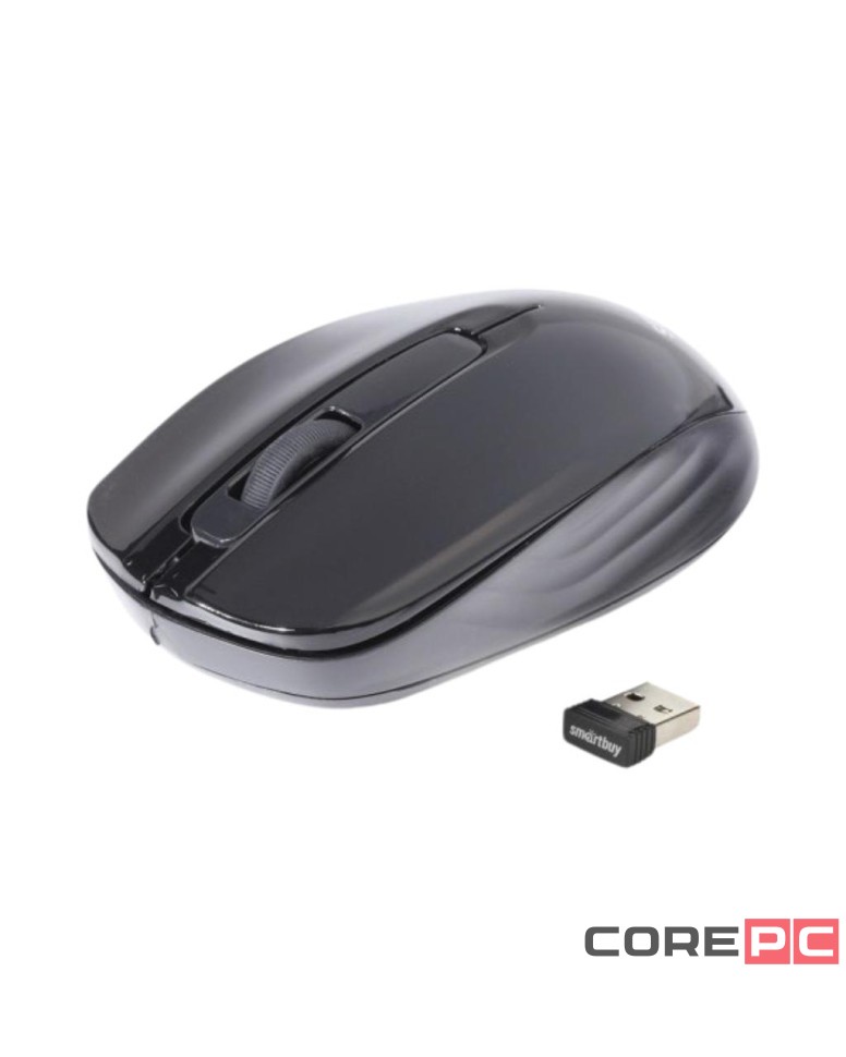 Мышь беспроводная Smartbuy ONE 332AG USB/DPI 1000/3 кнопки/2AAA (SBM-332AG-K) черная