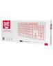 Клавиатура проводная Smartbuy ONE 328 USB/104+12 клавиш/Подсветка LED/1.5м, (SBK-328U-W) белая