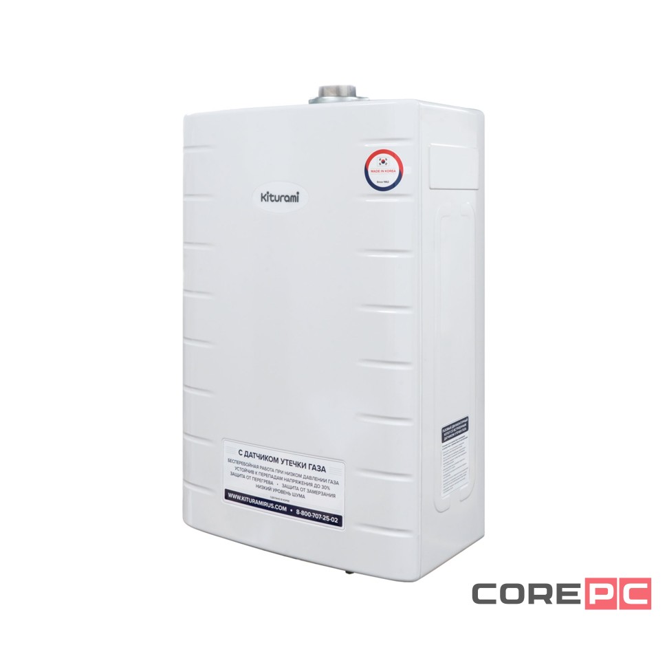 Котел газовый KITURAMI World Alpha-13 настенный, 2 конт., закр.кам.сгор., с выносным п/у