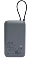 Powerbank Xiaomi 20000mAh 1USB/1USB-С/кабель Type-C 22.5W (PB2020Mi) темно-серый