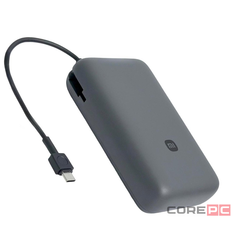 Powerbank Xiaomi 20000mAh 1USB/1USB-С/кабель Type-C 22.5W (PB2020Mi) темно-серый