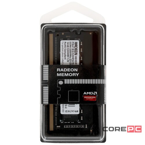 Оперативная память 16 Gb 3200 MHz AMD R9 GAMERS SERIES SODIMM (R9416G3206S2S-UO)