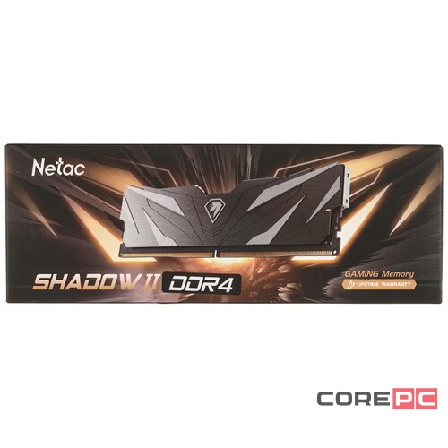 Оперативная память 8 Gb 3200 MHz NETAC SHADOW II Black (NTSWD4P32SP-08K)