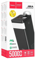 Powerbank Hoco J86A 50000mAh 22.5W 2USB/Type-C/Micro с дисплеем черный